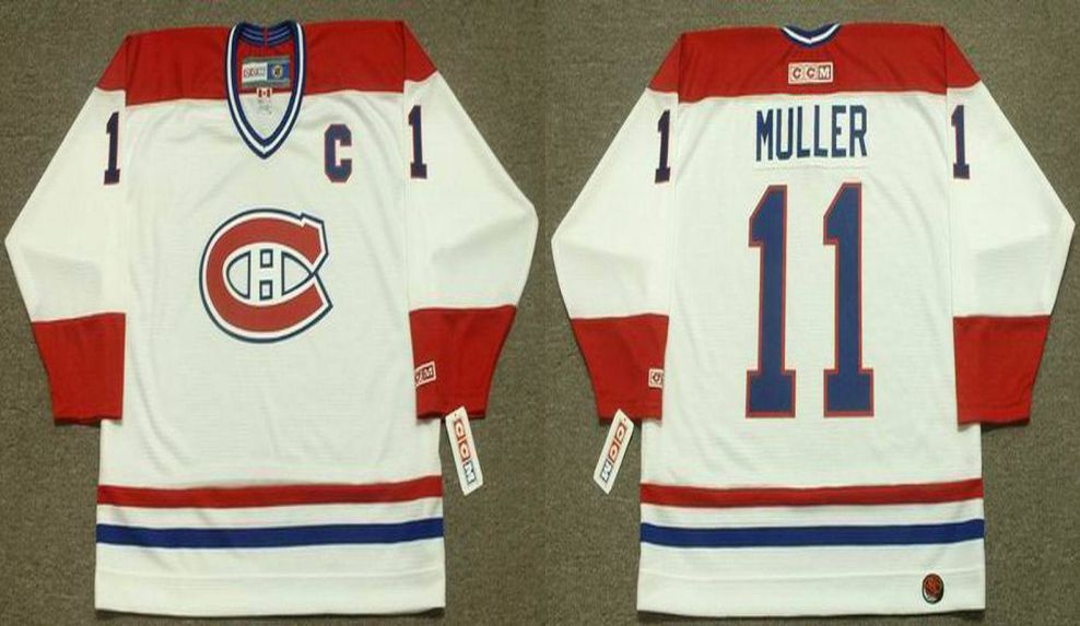 2019 Men Montreal Canadiens 11 Muller White CCM NHL jerseys